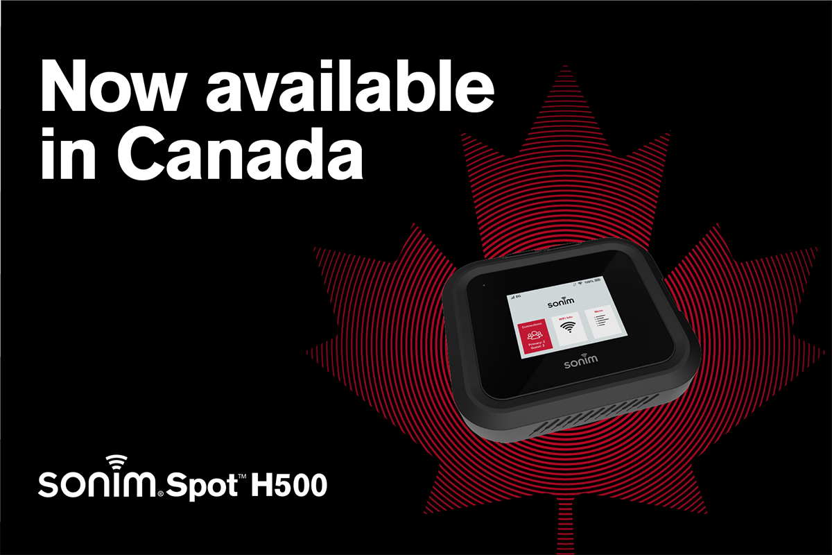 Sonim Spot™ H500 5G Rugged Mobile Hotspot Now Available Across Canada