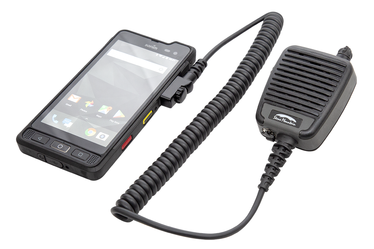 Sonim Introduces Stone Mountain Remote Speaker Microphones with DSP Noise Cancellation and PTT-over-Cellular Solution