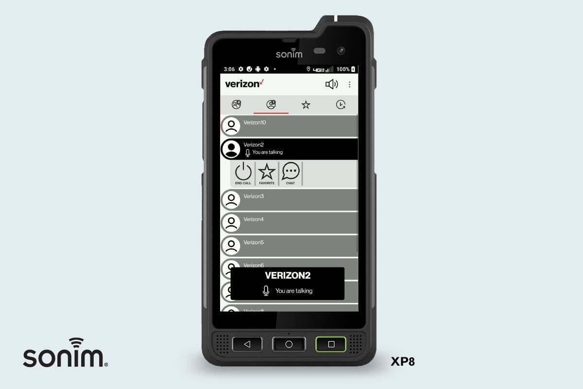Sonim XP8 Ultra-rugged Smartphone Supported by New Verizon MCPTT Offering